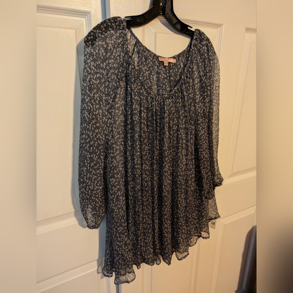 Calypso St. Barth Silk Sheer Flowy Blouse